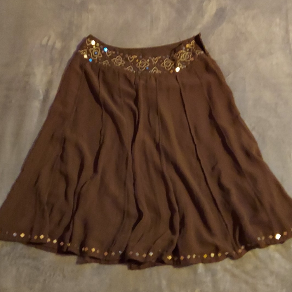 Green skirt